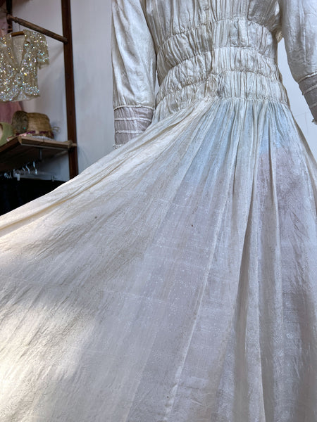 Antique Edwardian Era Silk Dress