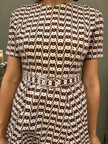 Vintage 1960's - 70's Yin Yang Dress