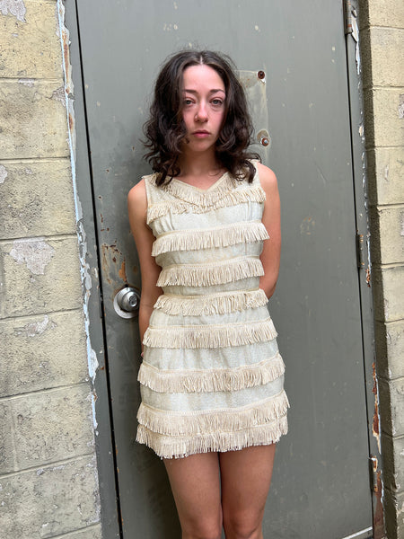 Vintage 1960's Fringe Mini Dress