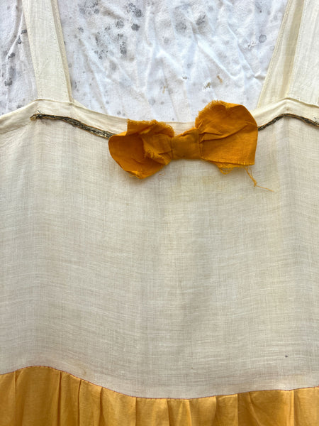Antique Early Vintage 1920's Flower Petal Dress