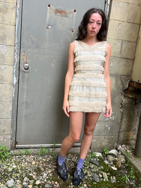 Vintage 1960's Fringe Mini Dress