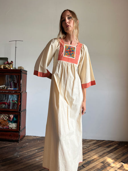 Vintage 1970's Thai Maxi Dress