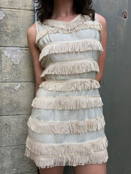 Vintage 1960's Fringe Mini Dress