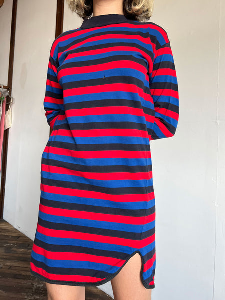 Vintage 1950's Cotton Striped Dress