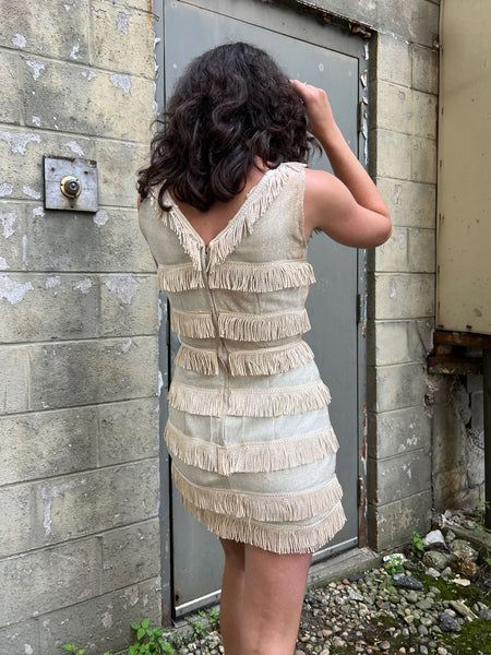 Vintage 1960's Fringe Mini Dress