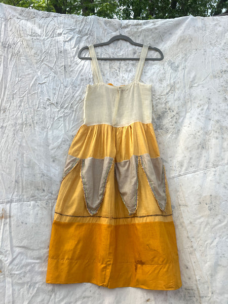 Antique Early Vintage 1920's Flower Petal Dress