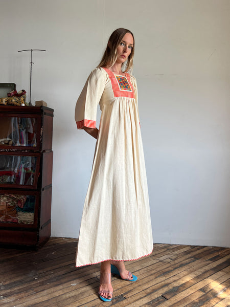 Vintage 1970's Thai Maxi Dress