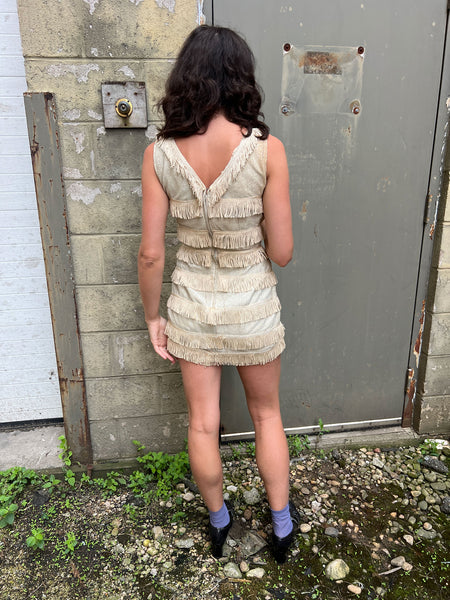 Vintage 1960's Fringe Mini Dress