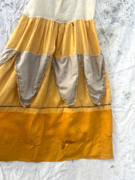 Antique Early Vintage 1920's Flower Petal Dress