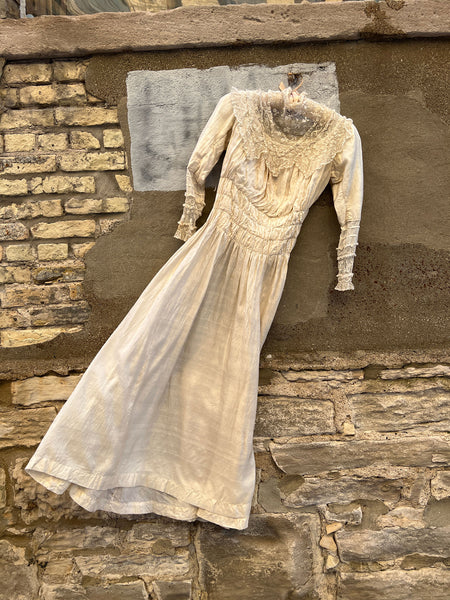Antique Edwardian Era Silk Dress
