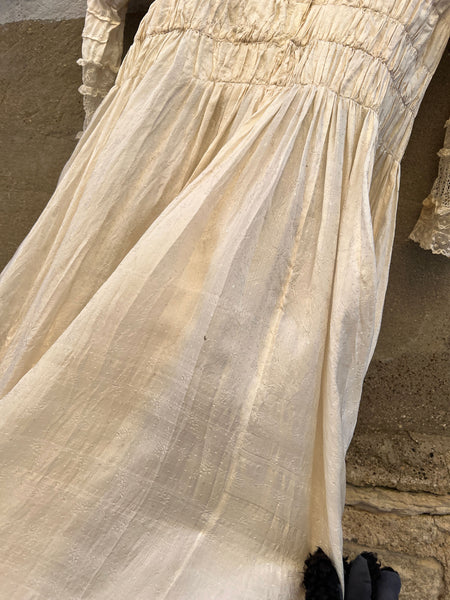 Antique Edwardian Era Silk Dress