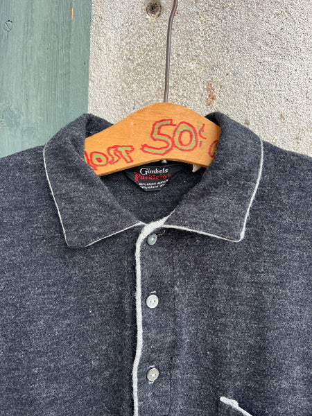 Vintage 1960's - 70's Grey Long Sleeved Shirt