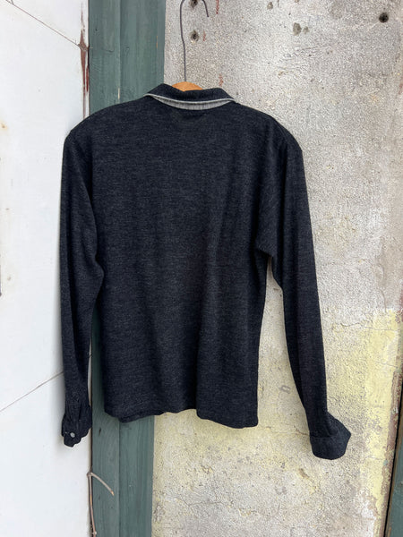 Vintage 1960's - 70's Grey Long Sleeved Shirt