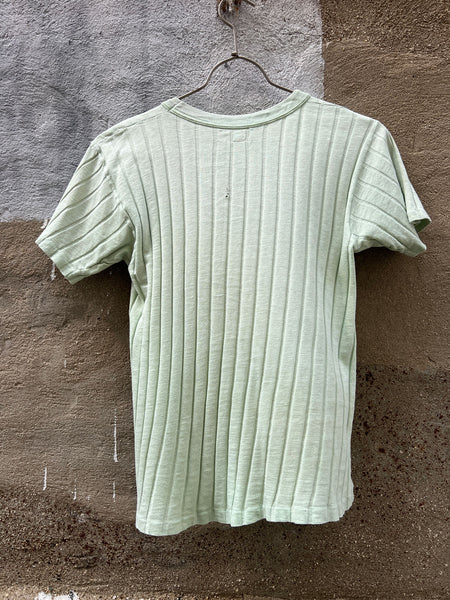 Vintage 1950's Mint Green Hanes Ribbed T-Shirt