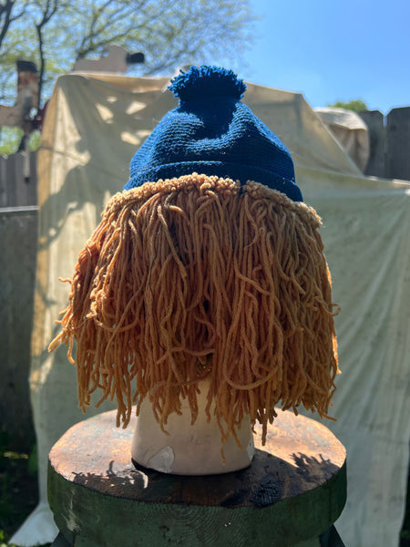 Antique 1920's Knit Hair Cap in Wool