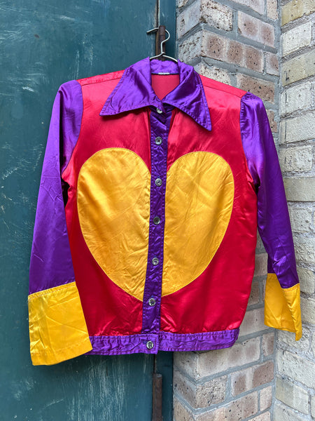 Vintage 1970's Heart Rock N' Roll Jacket