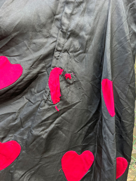Early Vintage Heart Appliqué Dress
