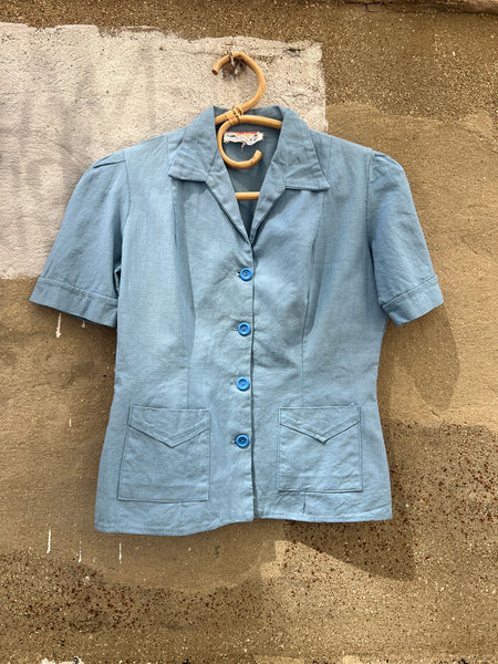 Vintage 1940's Hollywood Styles Sportswear Blouse