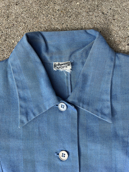 Vintage 1930's - Early 1940's HBT Button Up Blouse