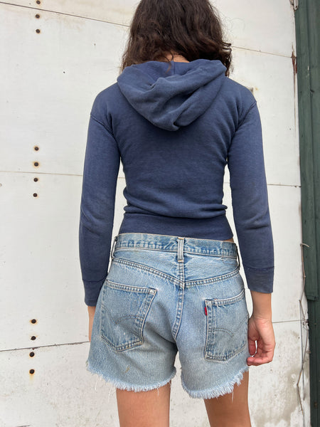 Vintage 1960's Cotton Zip Up Sweatshirt