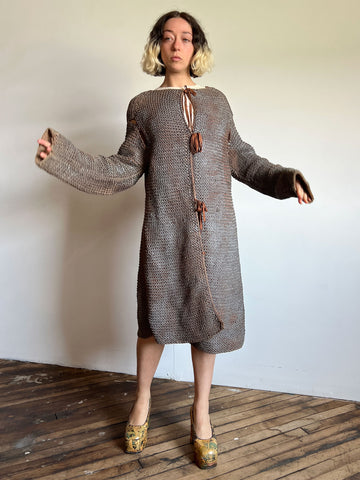 Antique - Early Vintage Faux Chainmail Jacket - Robe