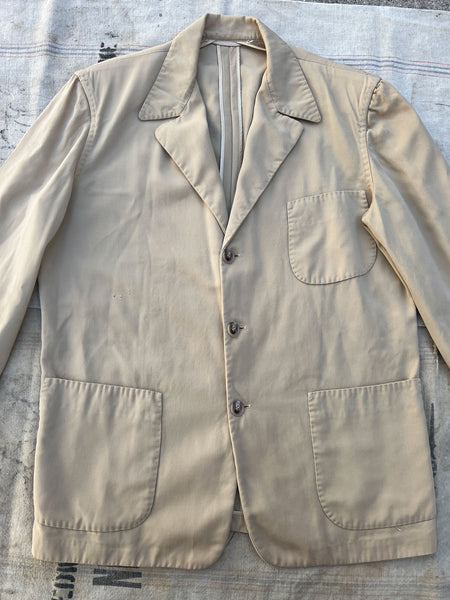 Vintage 1940's -1950's Button Up Lightweight Rayon Jacket - Blazer, Sportswear, 40's 50's