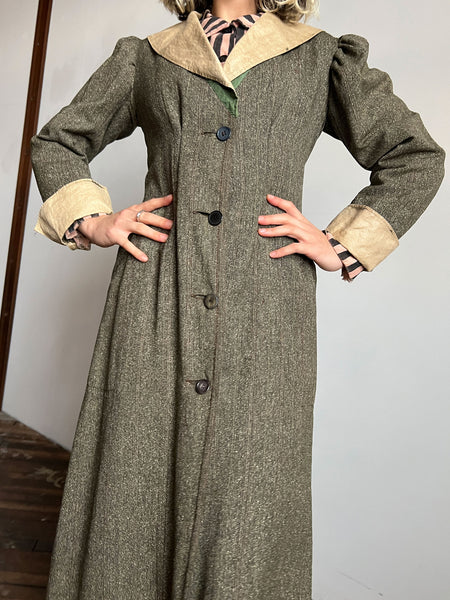 Antique Edwardian Era Wool Coat, Women's