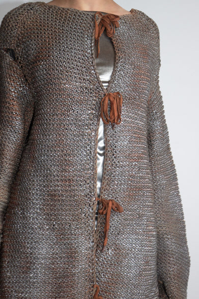 Antique Early Vintage Faux Chainmail Jacket  #1