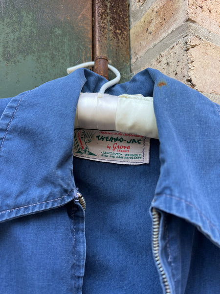 Vintage 1940's Thermo-Jac by Grove Cotton Zip Up Jacket