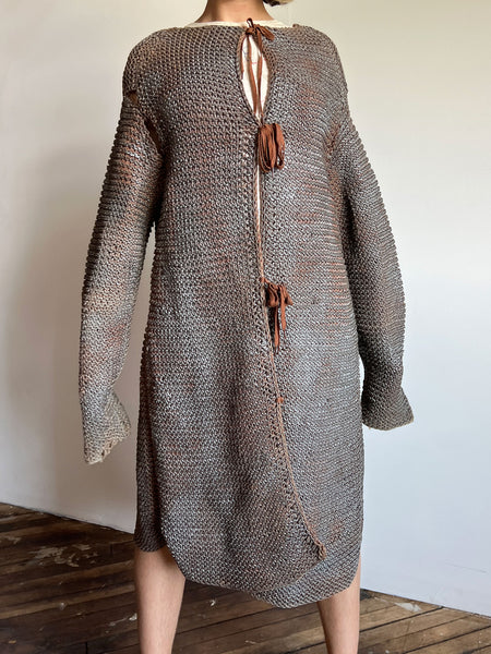 Antique - Early Vintage Faux Chainmail Jacket - Robe