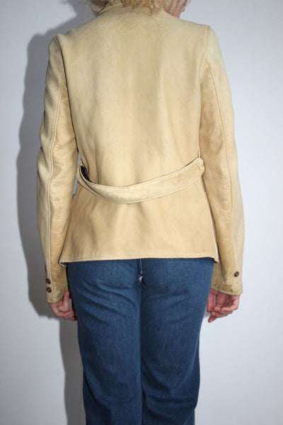 Vintage 1940's Deerskin Zip Up Jacket, Women's