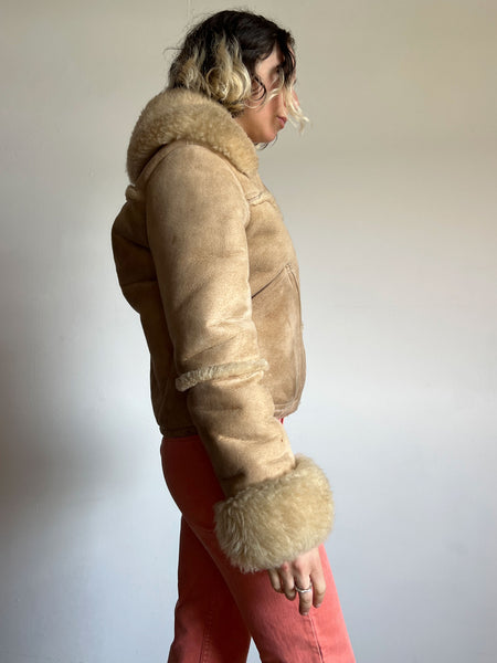Vintage 1960's - 1970's Shearling Coat