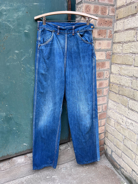 Vintage 1940's - 50's Side Zip Jeans