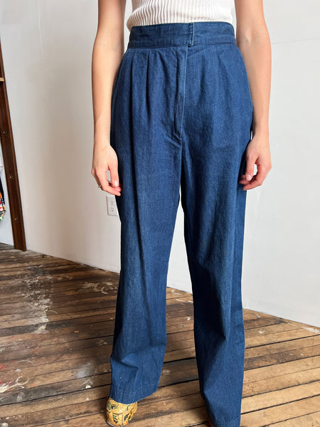 Vintage 1980's High Waist Baggy Blue Jeans