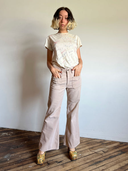 Vintage 1970's Khaki Levis Jeans
