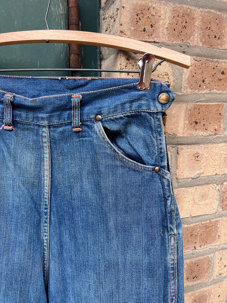 Vintage 1940's - 50's Side Zip Jeans