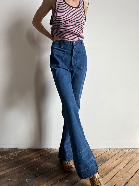 Vintage 1940's - 50's Madewell Brand Jeans, Denim 40's 50's