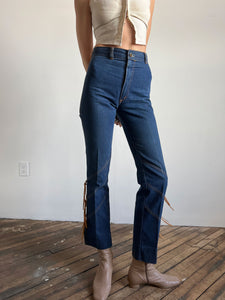 Vintage 1970's Frederick's of Hollywood Denim Pants, High Waist with F –  Thief Island Vintage