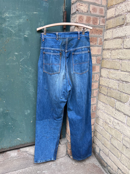 Vintage 1940's - 50's Side Zip Jeans