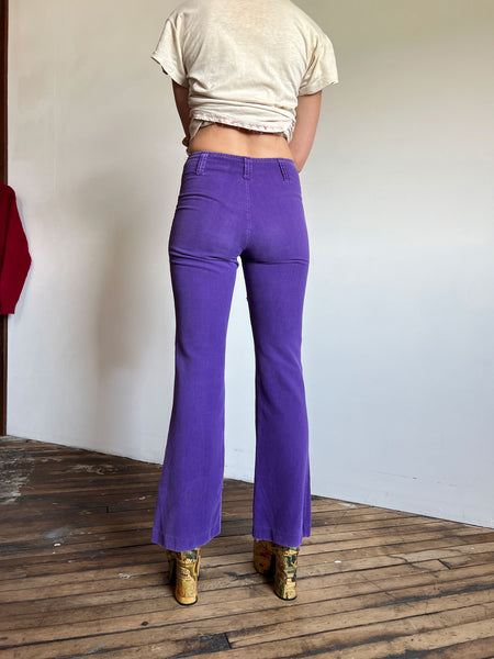 Vintage 1970's Purple Corduroy Pants