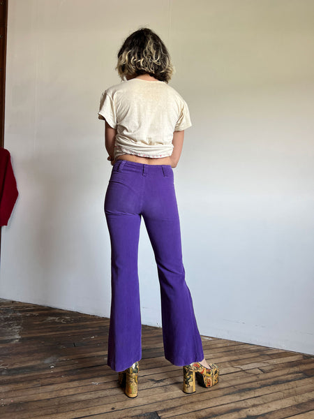 Vintage 1970's Purple Corduroy Pants