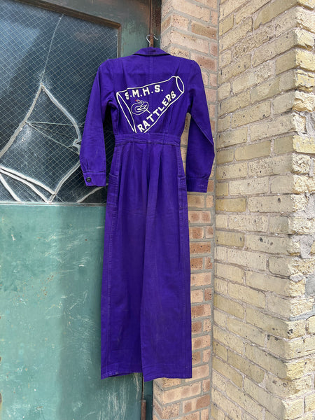 Vintage 1940's Women's Chain Stitched Jumpsuit