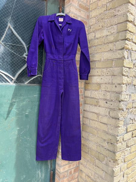 Vintage 1940's Women's Chain Stitched Jumpsuit