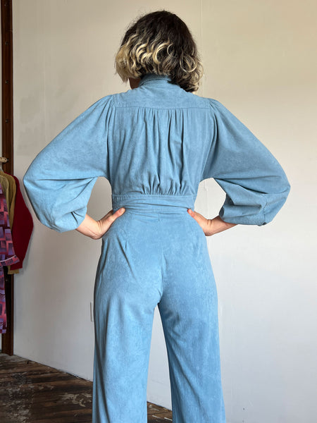 Vintage 1970's Baby Blue Jumpsuit