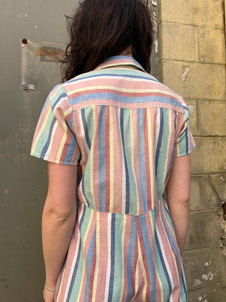 Vintage 1940's Summery Striped Romper