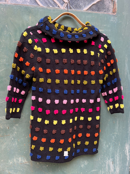 Vintage 1950's Deadstock Rainbow Wool Sweater