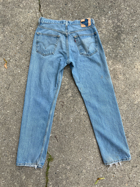 Vintage Levis 505 Jeans Regular Fit Light Wash 34 x 32