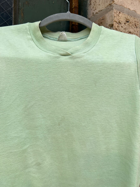Vintage 1950's Light Green Cotton Tank Top