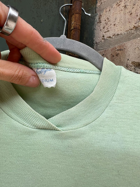 Vintage 1950's Light Green Cotton Tank Top