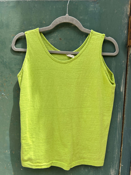 Vintage 1960's Lime Green Tank Top